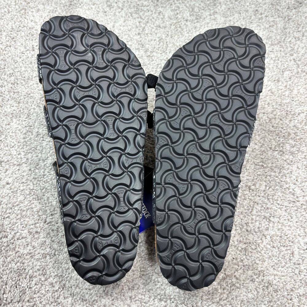NWT! Birkenstock Women's Franca Sandals Black python-print size 39 - Picture 7 of 11